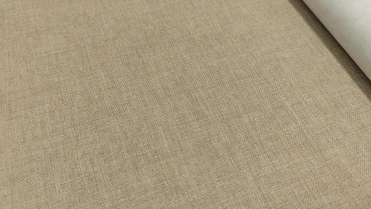 Bézs-krém textil szőtt hatású vlies tapéta