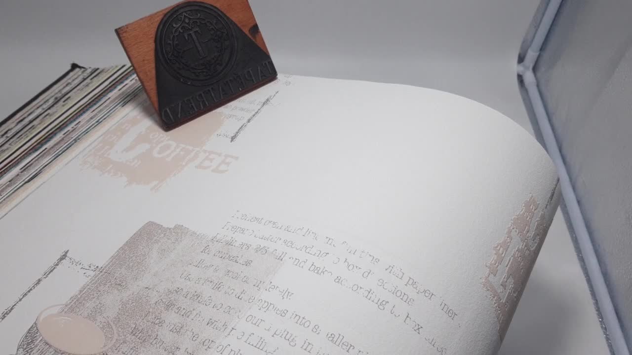 Gasztro konyha vlies tapéta kávé mintával