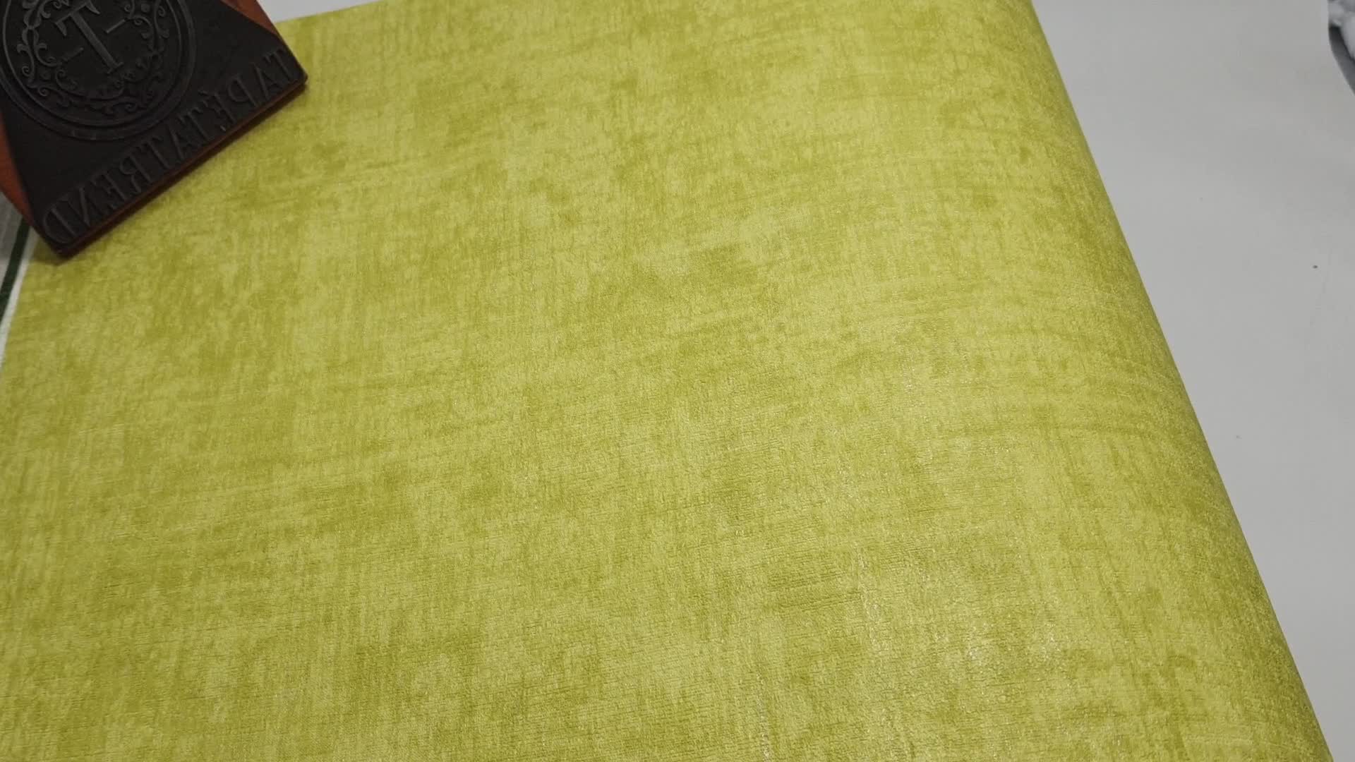 Sárgászöld foltos hatású vlies dekor tapéta