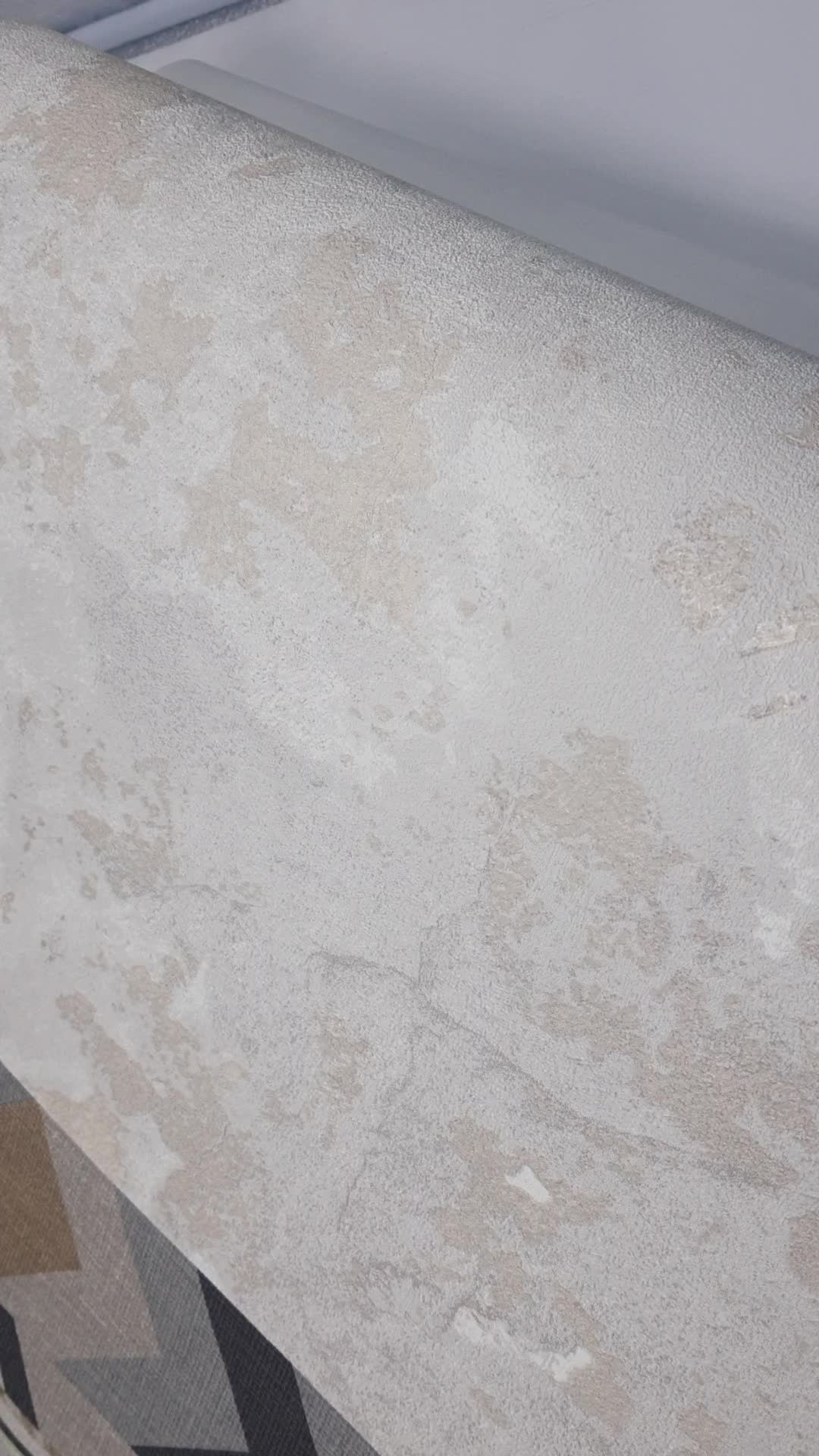 Bézs szürke vakolat hatású vinyl tapéta