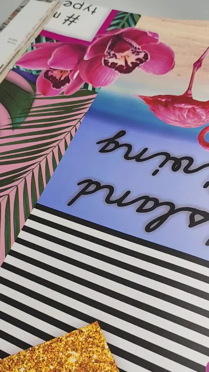 Trópusi hangulatú flamingó mintás dekor tapéta